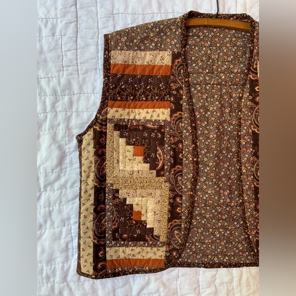 Handmade Reversible Quilted Vest - Picture 2 of 6